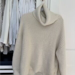 H&M Cream Cowl Neck Sweater